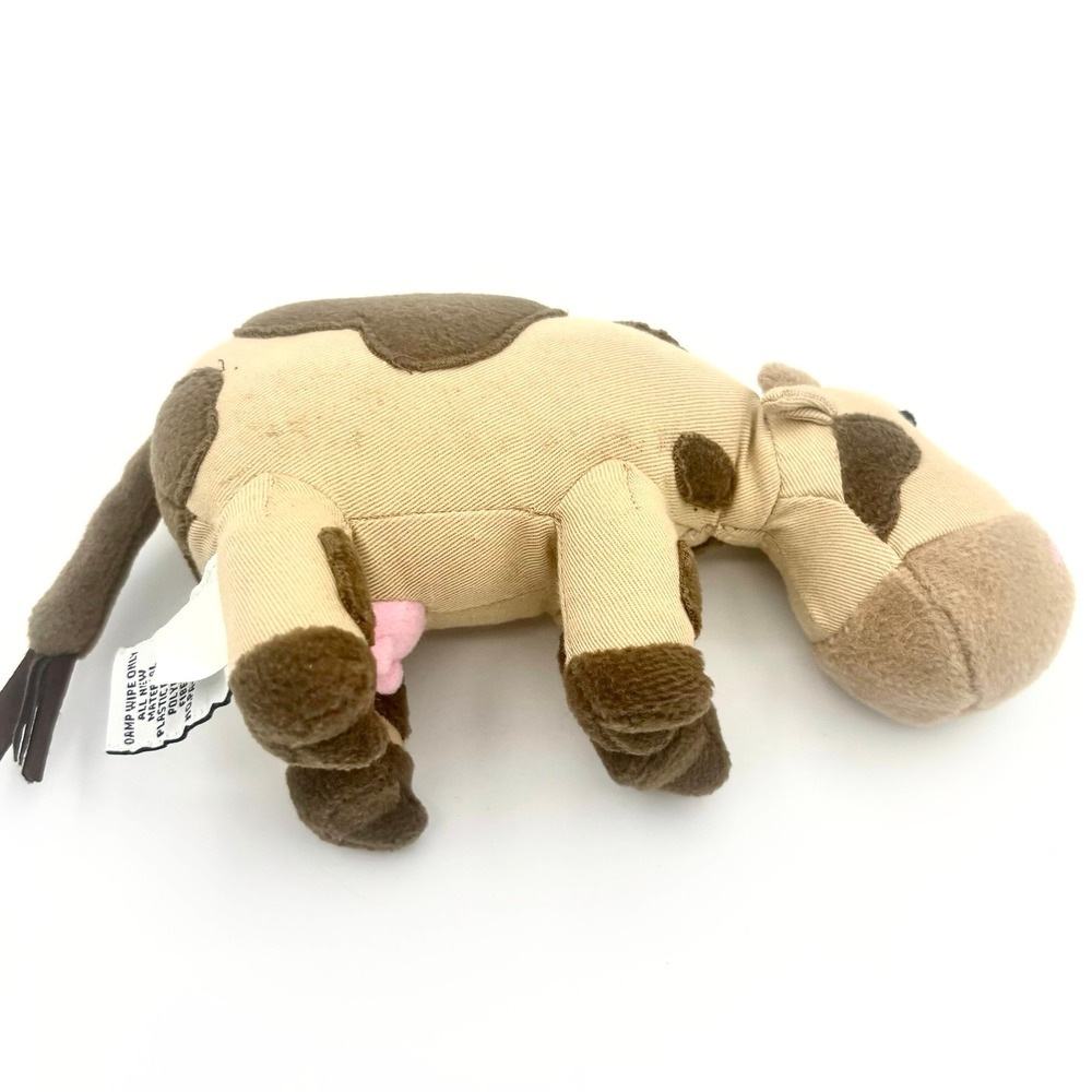 Baby Gap Vintage Brown Moo Mooing Cow Stuffed Plushie 2002 Farm Nursery Toy Y2K - Picture 3 of 12